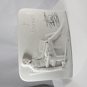 Lladro Vintage Collectors Society 1985 Don Quixote Porcelain Plaque Signed